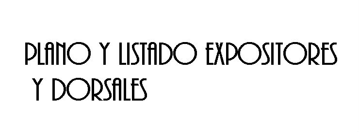 PLANO Y LISTADO EXPOSITORES