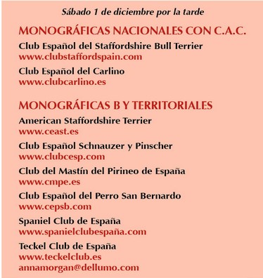 Monográficas que tendrán lugar junto con nuestras exposiciones.